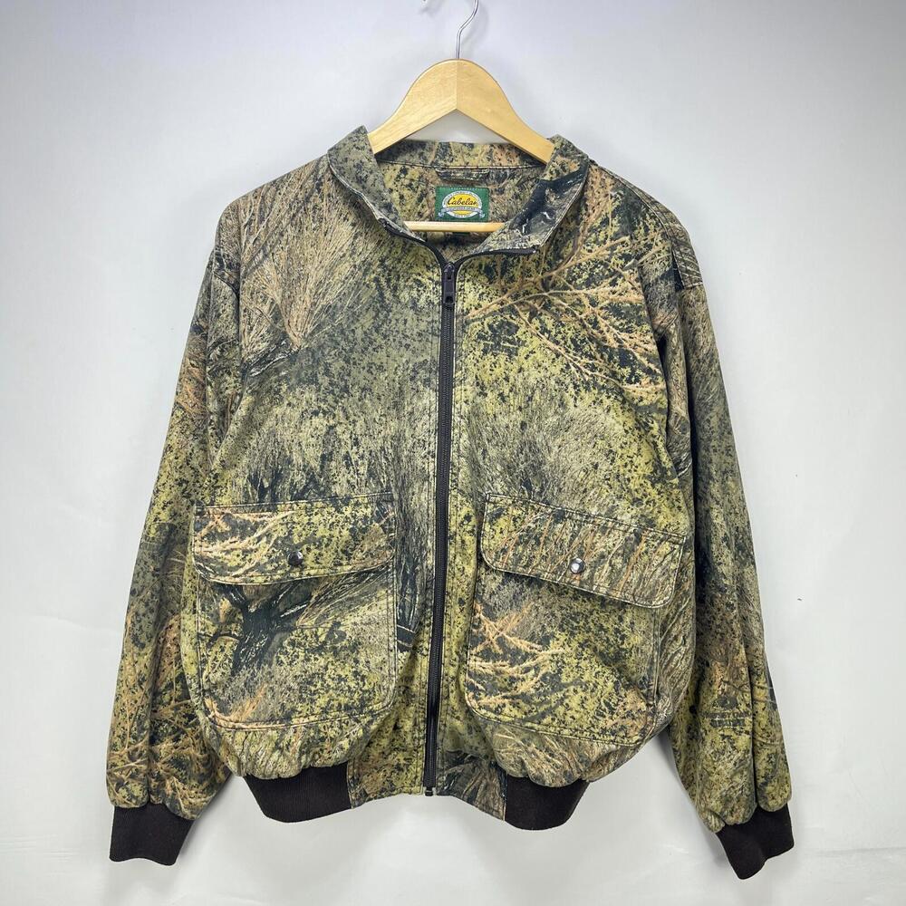 Vintage Tree Camo Harrington Cabelas Jacket Hunting Medium